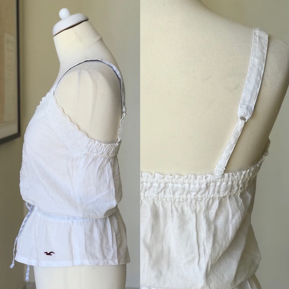 Hollister Cotton Button Down Synched Tank Top - Picture 8 of 8